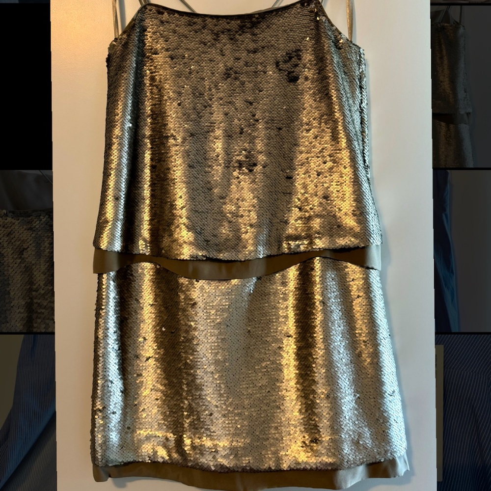 Banana Republic silk and sequin dress - size 2P